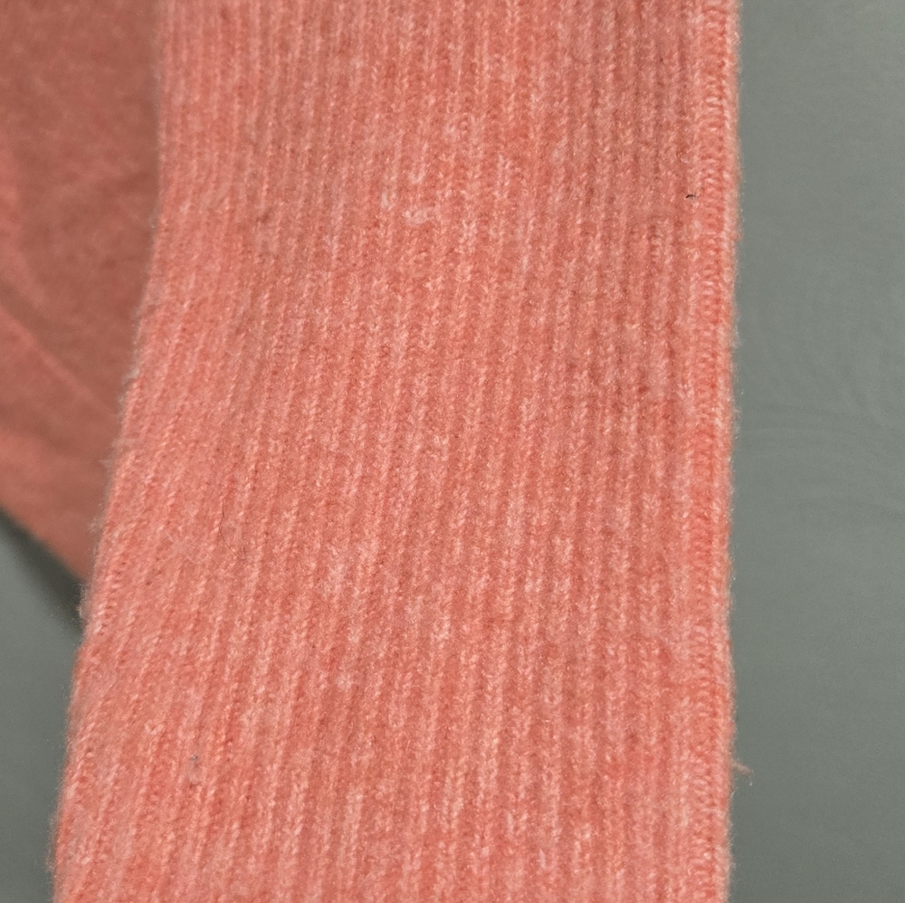 Anthropologie• Oversized Coral V-Neck Sweater. Sz XS - Picture 6 of 7